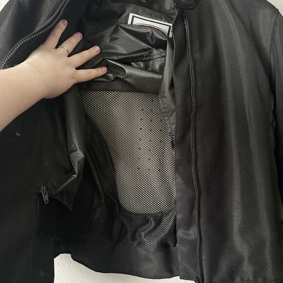 River Road Ladies' Padded Nylon Ruched Short Motorcycle Riding Jacket Size XL - Picture 6 of 13